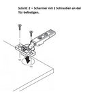 Scharnier-Set Eckwandschrank für IKEA Faktum