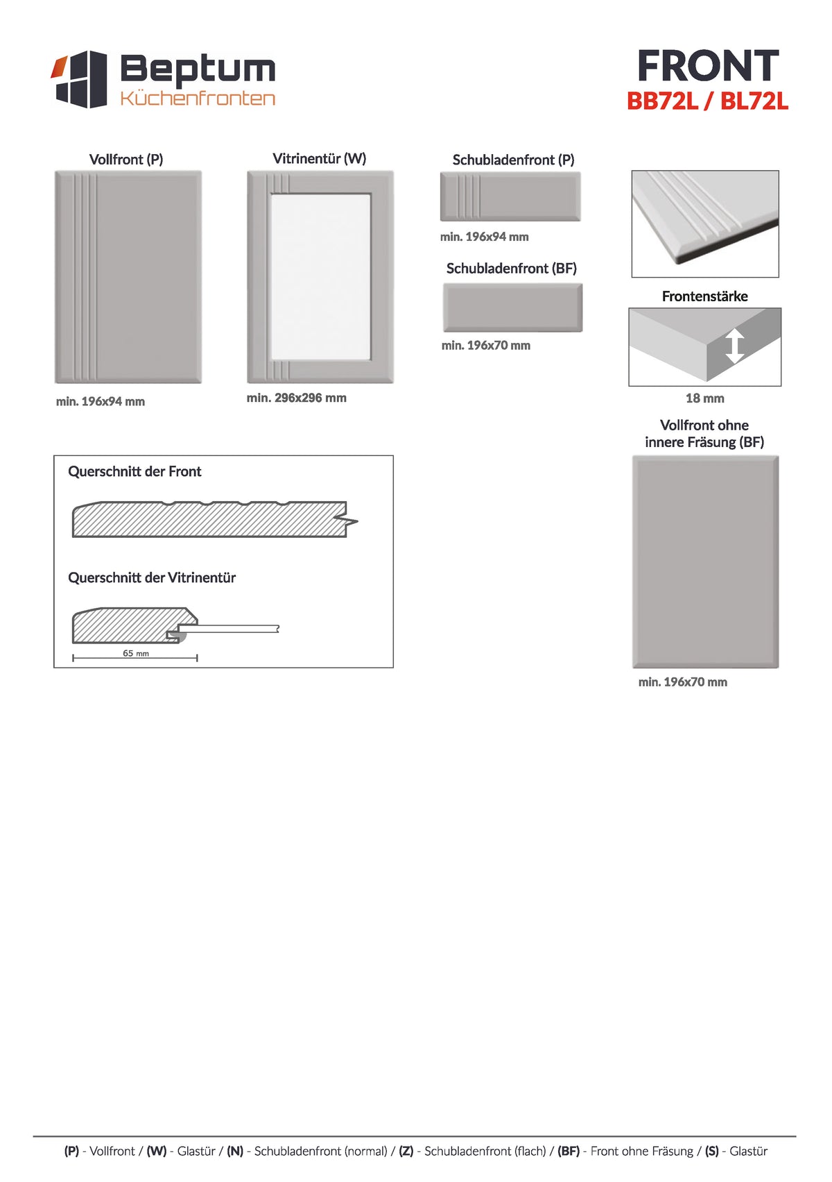 3D-Folien Musterfront BB72L