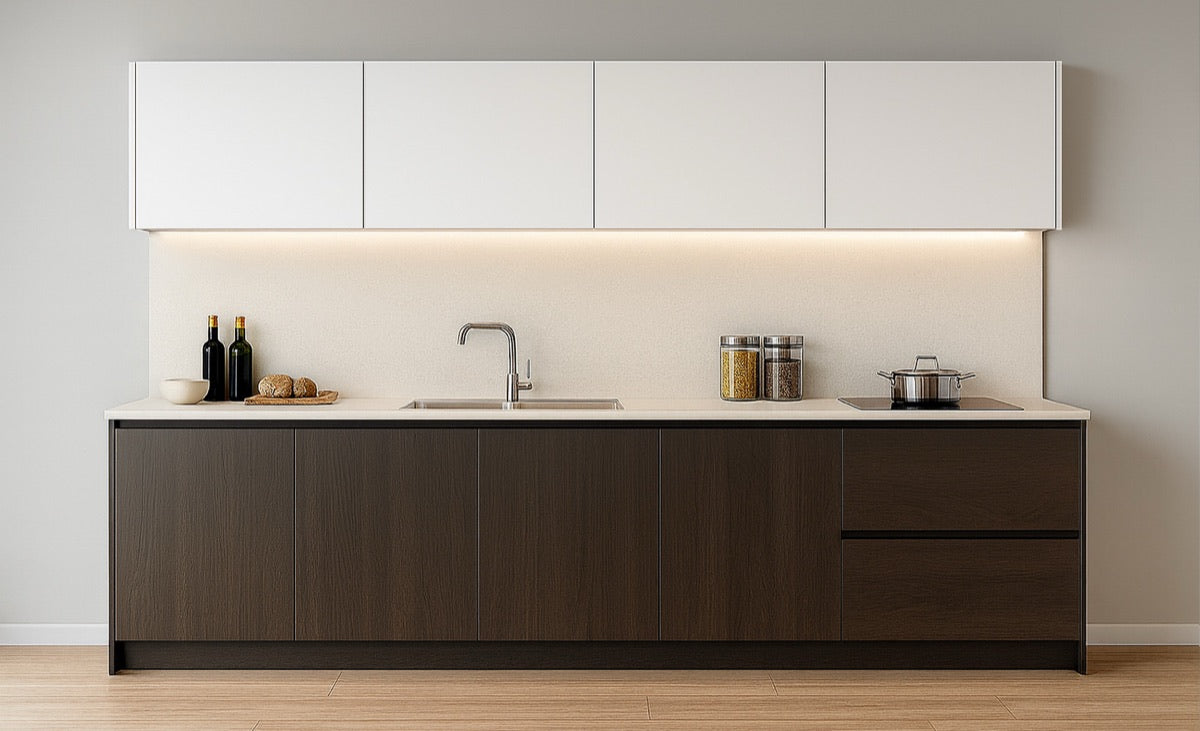 Modern kitchen with new Beptum fronts